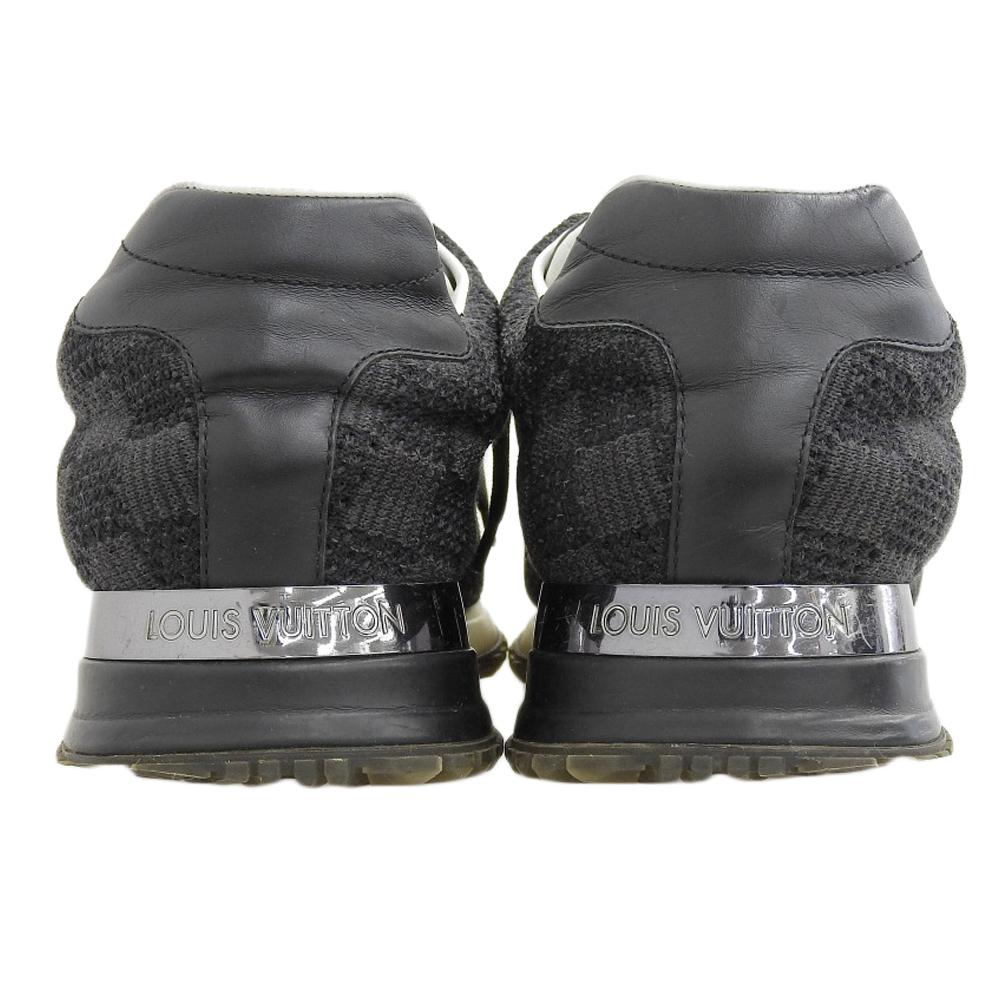 Louis Vuitton Runaway Damier Knit Fabric Low-Top Sneakers for Men, Black, Size 6, GO0116 Shoes 6 blackUsed