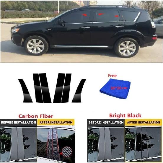 Высокое качество для Mitsubishi Outlander 2006-2012, полированная стойка, накладка на окно, колонка до н. э.