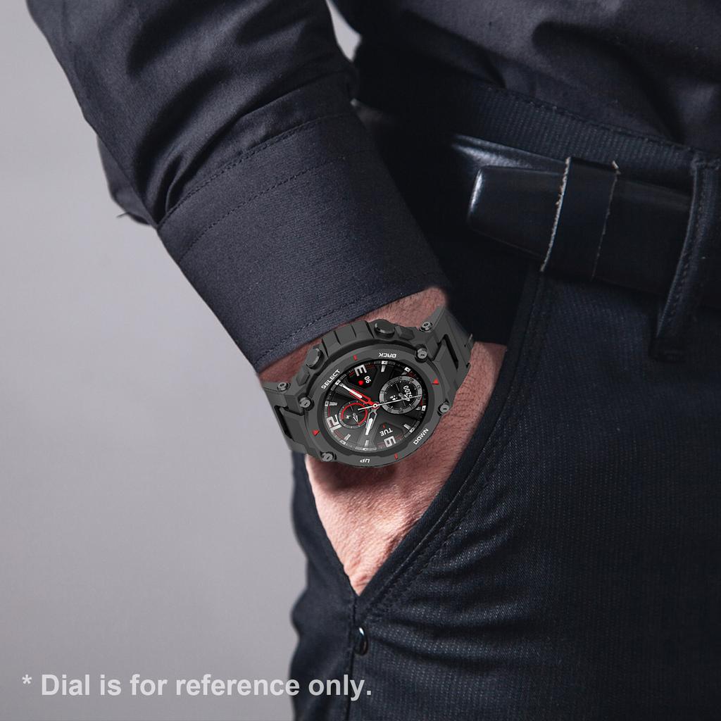 Ремешок для часов из нержавеющей стали, совместимый с сменным ремешком для часов Huami Amazfit T-Rex T-Rex Pro