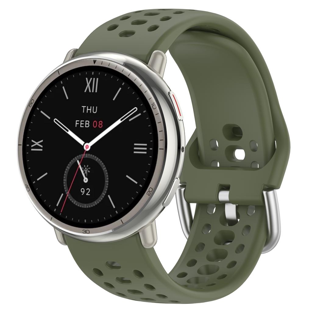 Оригинальный силиконовый ремешок для Amazfit Active 2, спортивный, дышащий, 20 мм, браслет, ремешок для Amazfit GTS 4 3 2 mini