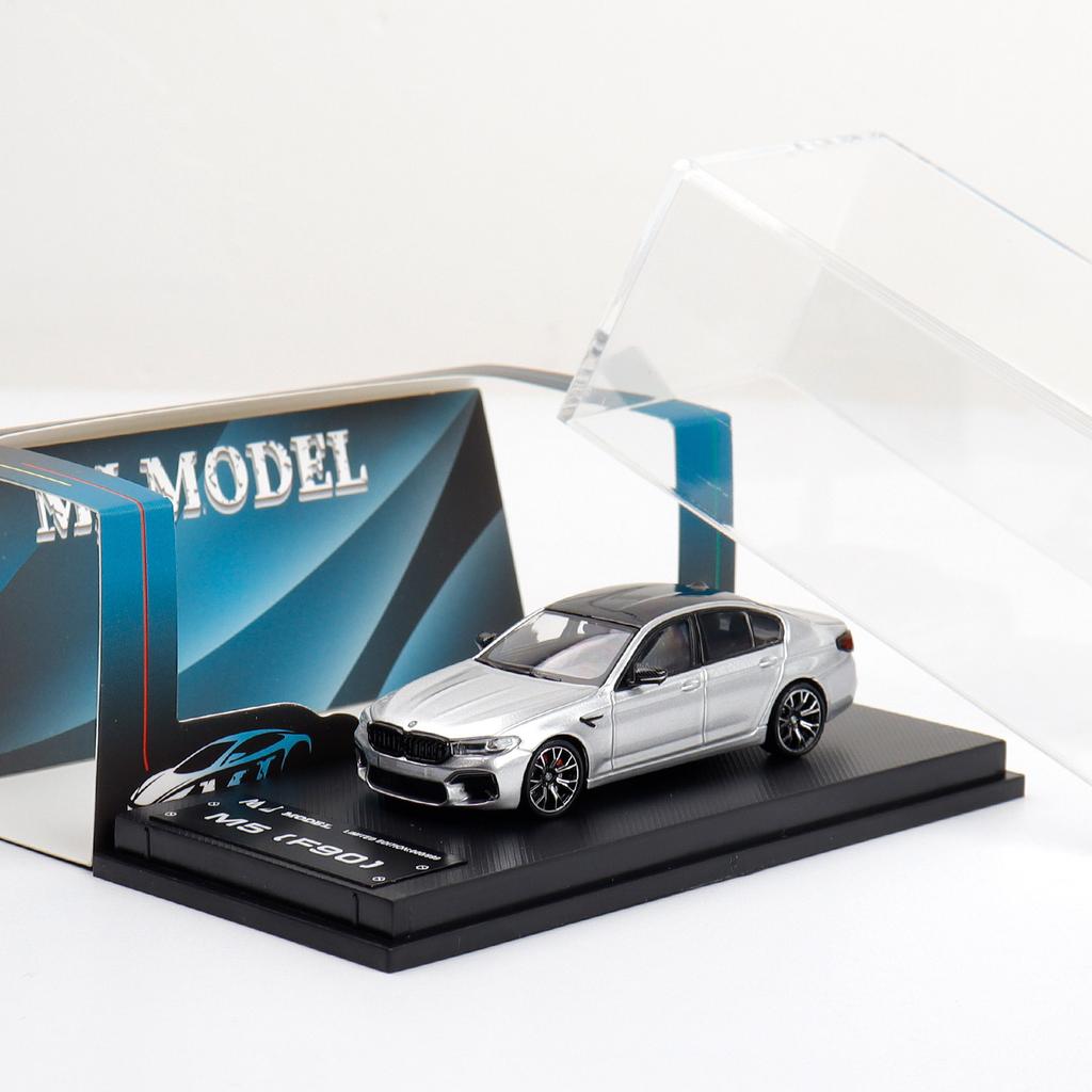 MJ 1:64 BMW M5 F90 four door sedan version simulation die-casting alloy car model collection desktop ornament boy toy