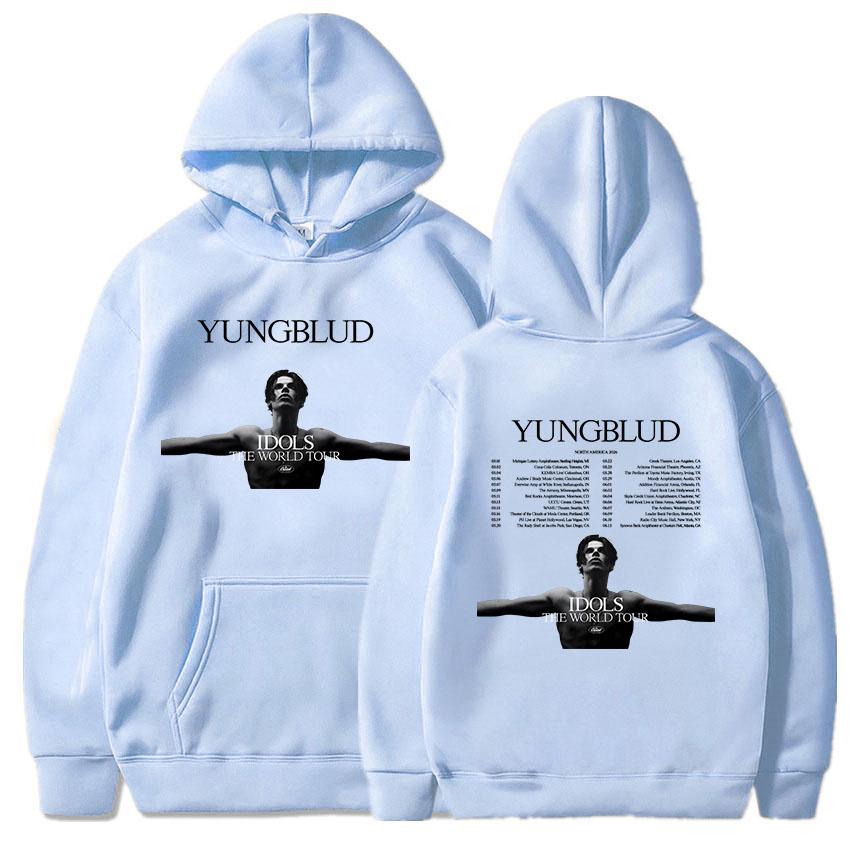 Yungblud 2026 Североамериканские Худи Кумиры Мировой Тур Графический Принт Свитшоты С Длинным Рукавом Зимние Худи Пуловеры Топы