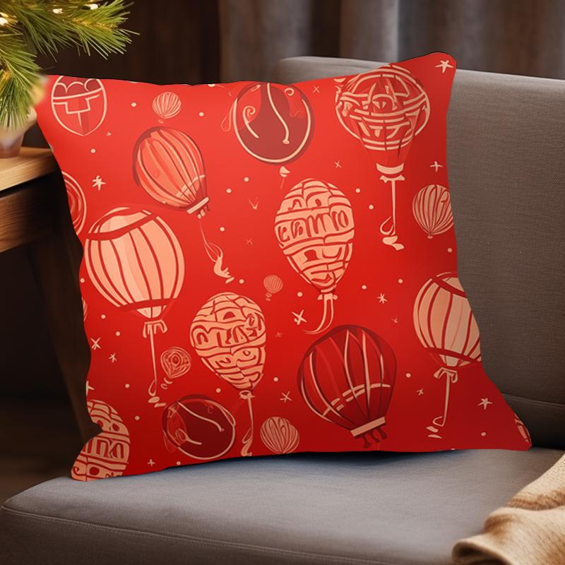 1 шт. Двусторонняя печать винтажный праздничный чехол для подушки 17,7*17,7 дюймов наволочка устойчивая к пятнам дизайн для декора гостиной без сердцевины в комплекте