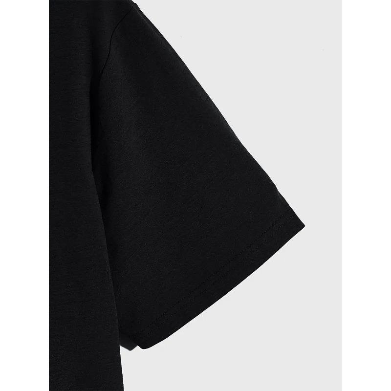 Европейские размеры Мужская футболка с принтом - Королевский синий Стритвир Футболка, Свободный крой, С круглым вырезом, Для повседневной и официальной носки - Идеальный подарок для мужчин