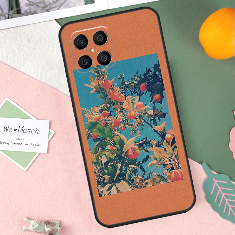 Розовые персики Эстетичный чехол для Honor 200 Lite 50 70 90 X9b X9a X8b X8a X8 X9 X9c Honor Magic 7 Pro 5 6 Lite Чехол