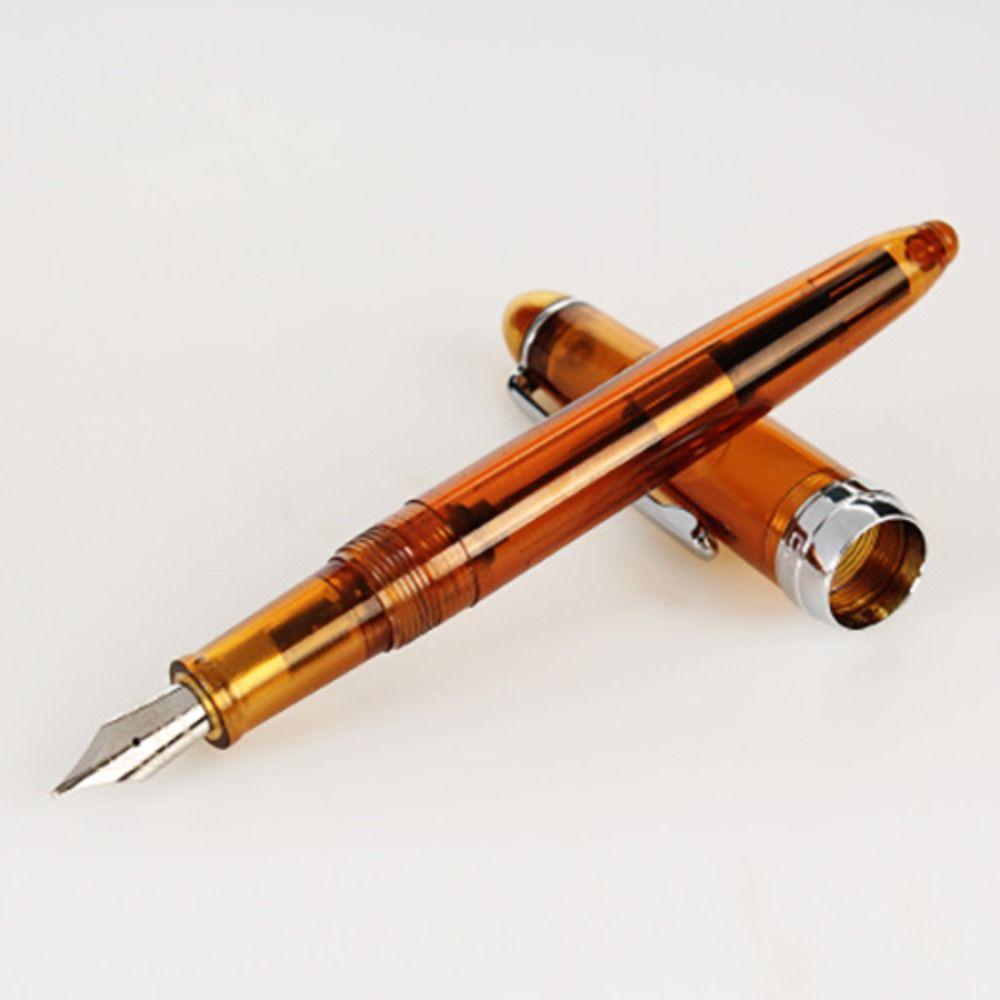 Акриловая перьевая ручка, прозрачная подарочная ручка, роскошная чернильная ручка для офиса