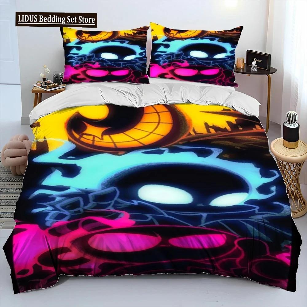 Cuphead И Mugman, Игра Геймер Комплект Постельного Белья Одеяло, Пододеяльник Комплект Постельного Белья Наволочка, Комплект Постельного Белья размера Кинг/Квин для Мальчиков