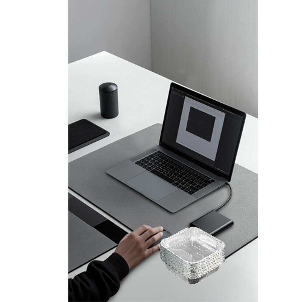 10 штук бумажных лотков из фольги для фритюрниц