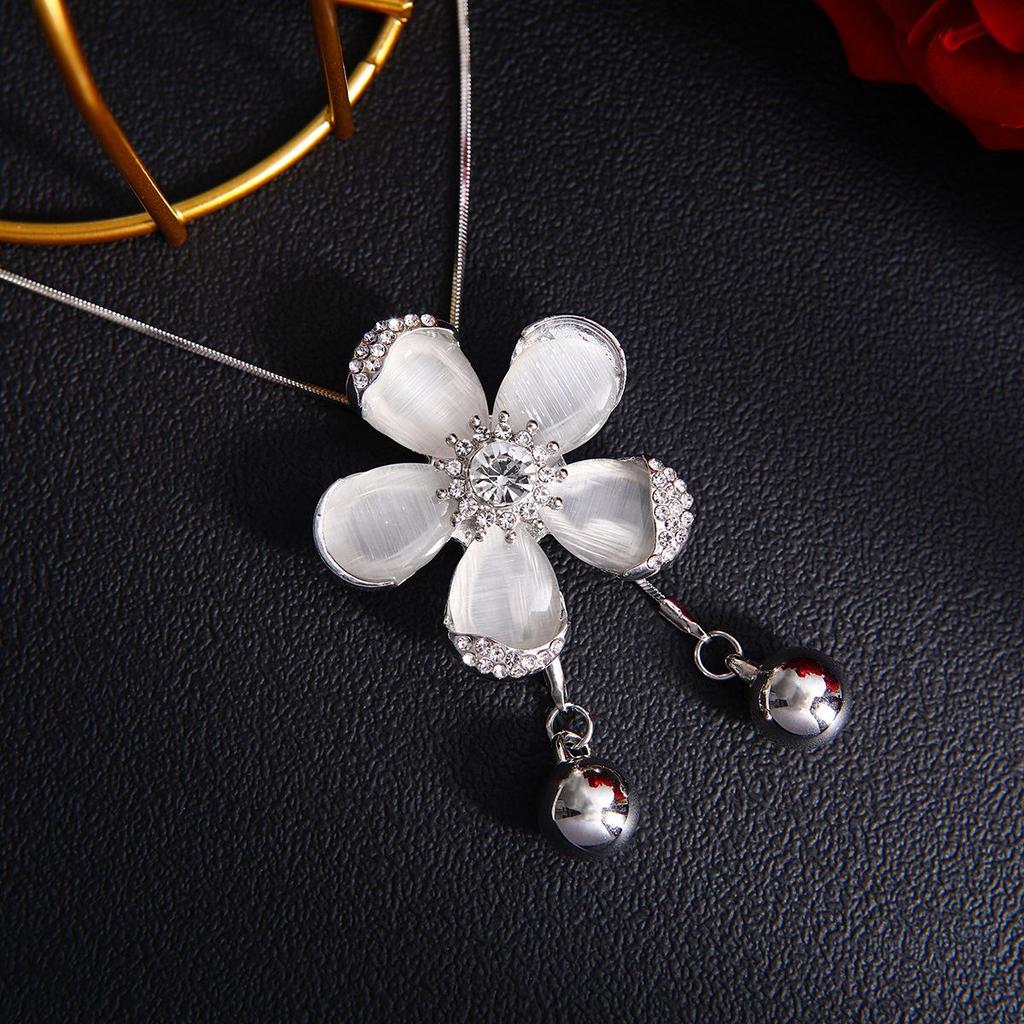 Элегантное длинное ожерелье-цепочка для свитера: Осенне-зимний шикарный кулон для женщин