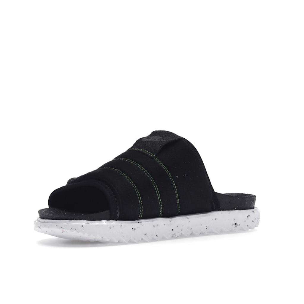Nike Asuna Crater Slide Black Men Sneakers White Mean-Green Iron-Grey DJ4629-002