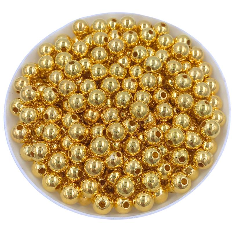 Главная Товары для вечеринок Для браслетов Ожерелье Золотые серебряные сплавы Глянцевые бусины Новые ретро 4/6/8/10 мм Изготовление аксессуаров Металлические разделительные бусины Креативные
