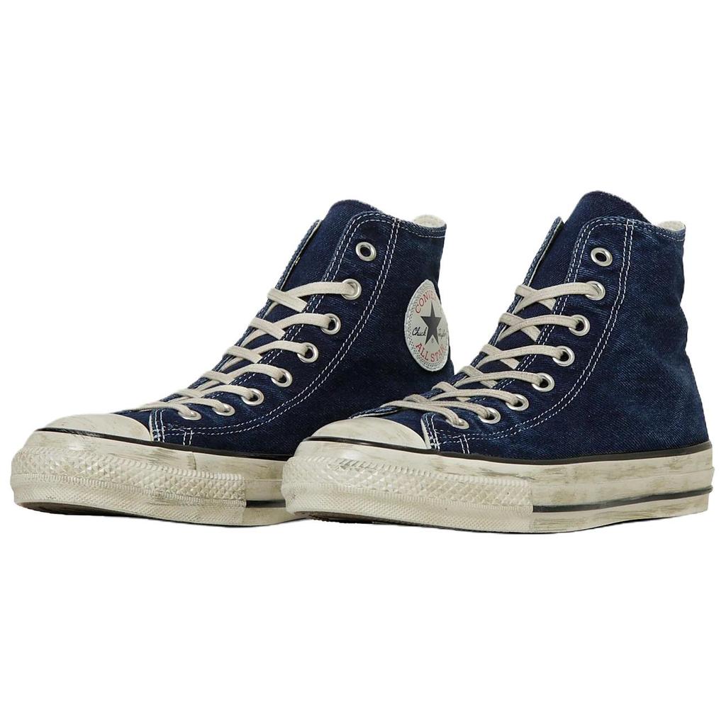 Converse All Star Aged High top Canvas Shoes Unisex Blue 31315220