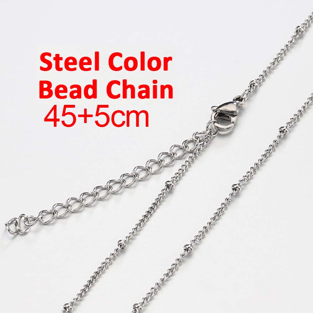 5pcs Stainless Steel Snake Chain Necklace Box Chain with Clasp Extended Chains DIY Men Jewelry Making Findings Accessor No Fade