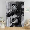 Shades Elvies Home Interior Curtains for Camera Window Curtain for Room 2 Panel Partition Halloween Decoration Living Kitchen