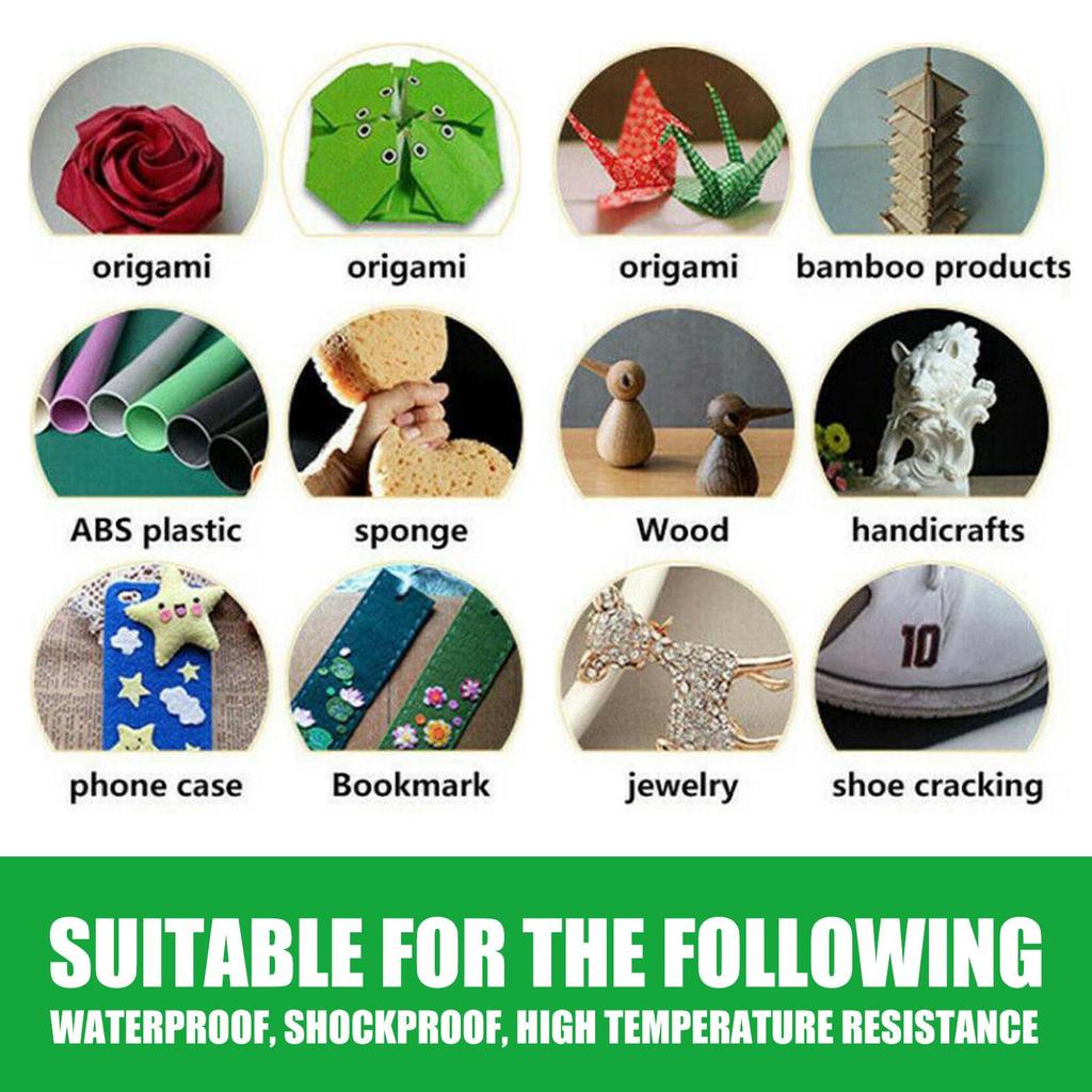 Jaysuing Multipurpose Quick-Dry Adhesive for Tiles, Leather, Wood, and DIY Repairs