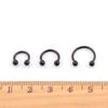 For Women Circular Stud Earrings Ball Hoop C Shape Body Piercing Jewelry Nose Rings Lip Rings