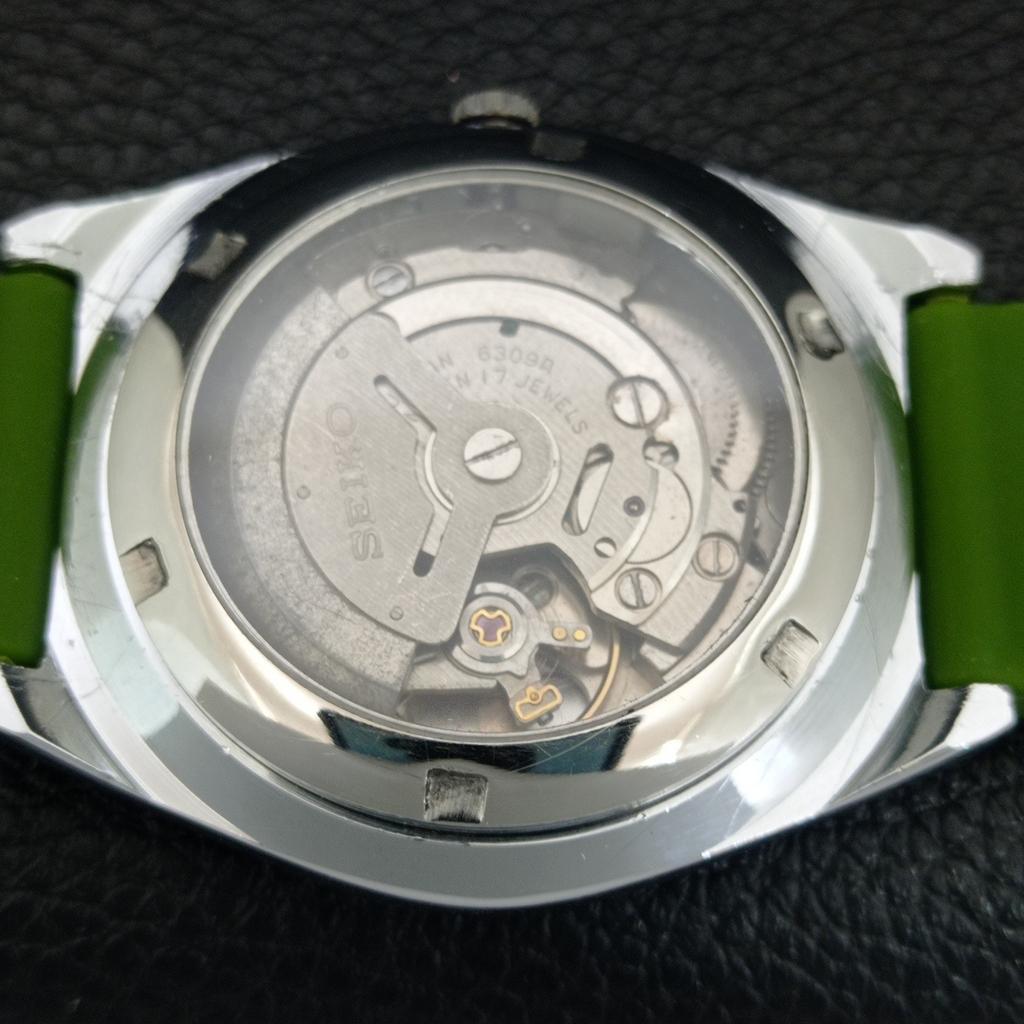 ЯПОНСКИЕ ВИНТАЖНЫЕ ОТРЕМОНТИРОВАННЫЕ АВТОМАТИЧЕСКИЕ МУЖСКИЕ ЧАСЫ SEIKO 5 С ЗЕЛЕНЫМ ЦИФЕРБЛАТОМ a444456-1