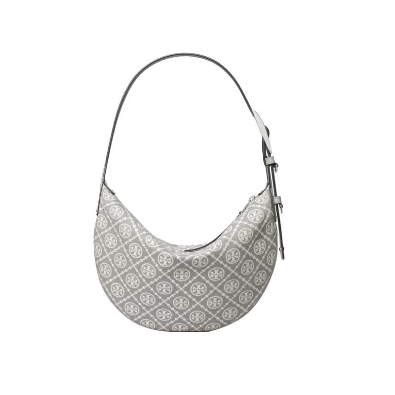 Tory Burch T Monogram Small Crescent Shoulder Bag