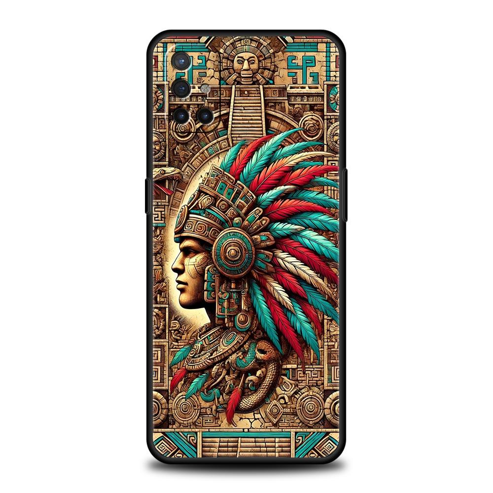 Phone Case For Oneplus 13R 13 12 10T 11 R10 Nord N100 N200 N10 9 9R CE 2 3 Z Pro Lite 5G Soft TPU Cover Vintage Totem Painting