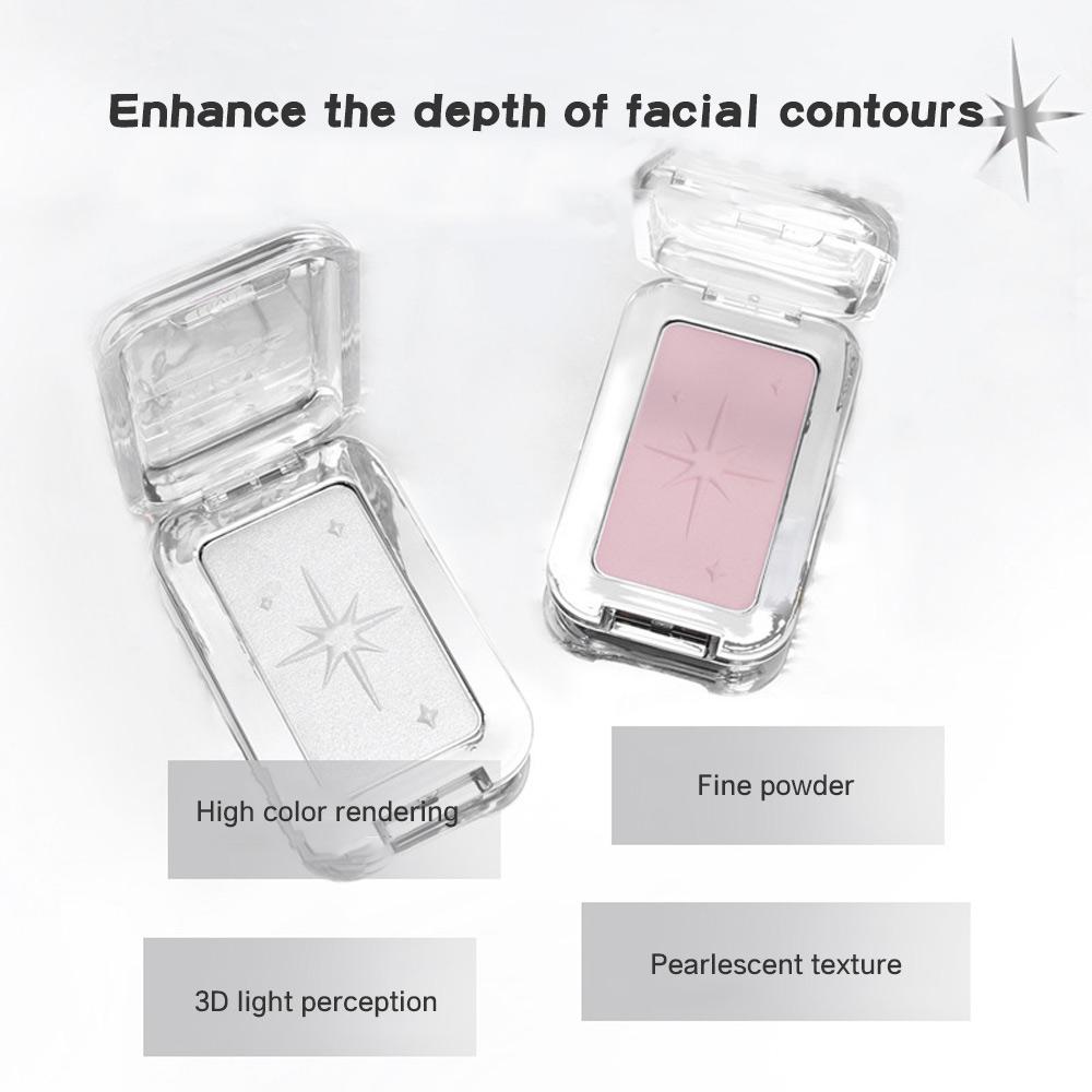 Biya Highlighter Matte Pearlescent Long-lasting Fine Shimmer Brightens And Enhances Three-dimensional Effect Shiny Highlighter