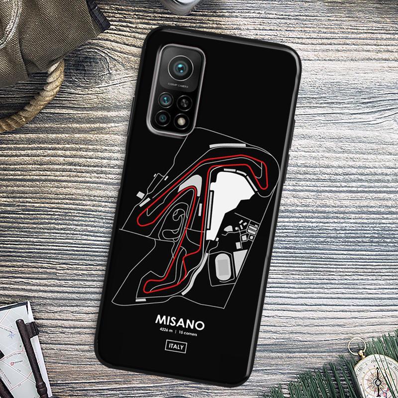Чехол для телефона Xiaomi 15 14 13 Ultra 11T 12T 13T 14T Pro POCO X7 Pro X3 X5 X6 M6 F5 F6 Pro с рисунком гоночного трека Формулы 1