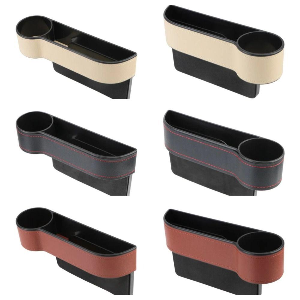 Cup Holder Car Seat Slit Gap Pocket Side Bag Reserved Car Organizer Box  Automobile Slit Box