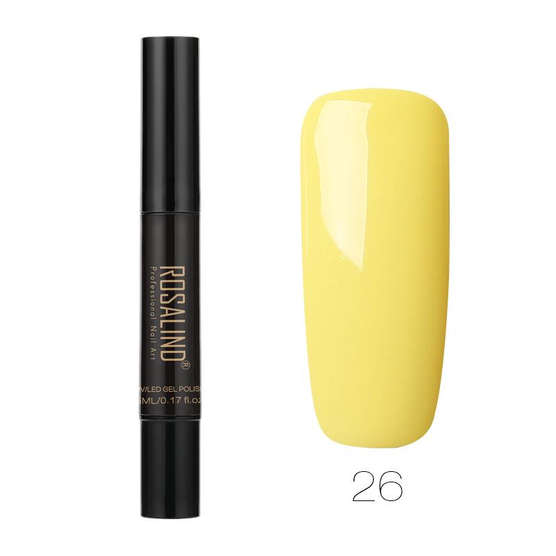 ROSALIND Гель-лак для ногтей 5 мл 01-58 Soak Off Top White Brush Pen Nails Art Полуперманентный УФ-гель