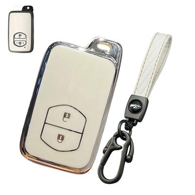 LETINGFAR Чехол для ключа, Для Toyota, Чехол для смарт-ключа, Крышка для ключа, Мягкий ТПУ материал, 2