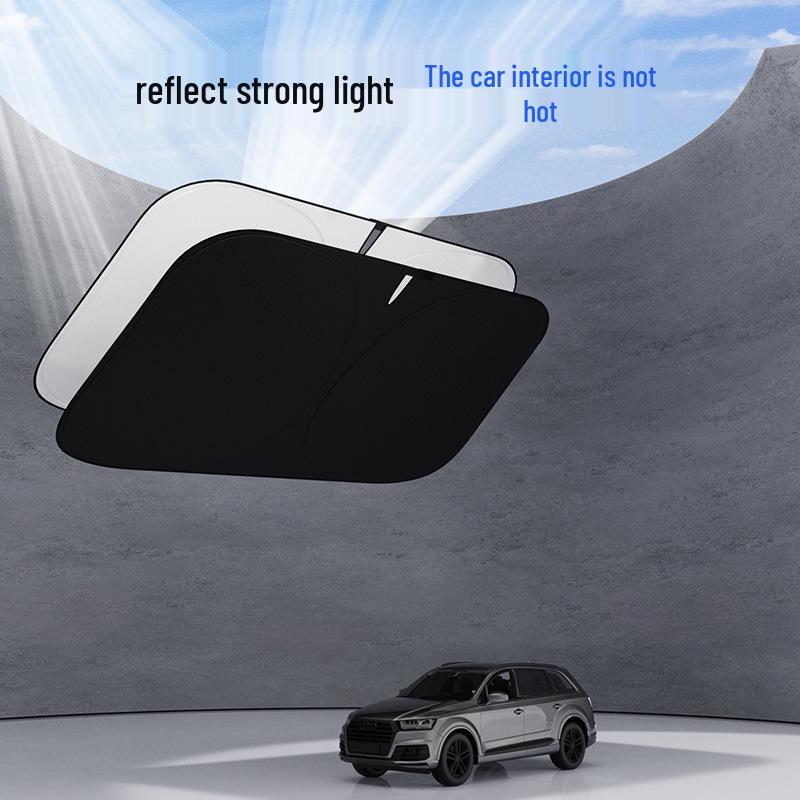 Car Windshield Sunshade: Heat Insulation & UV Protection Curtain