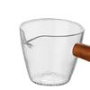 Мерный стакан для эспрессо с деревянной ручкой Аксессуары Термостойкий стеклянный стакан для молока для чая Бариста Семья эспрессо