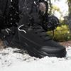 Мужские зимние бархатные ботинки для снега, повседневные теплые хлопковые ботинки на шнуровке из искусственной кожи, большие высокие толстые нескользящие водонепроницаемые ботинки 39-48