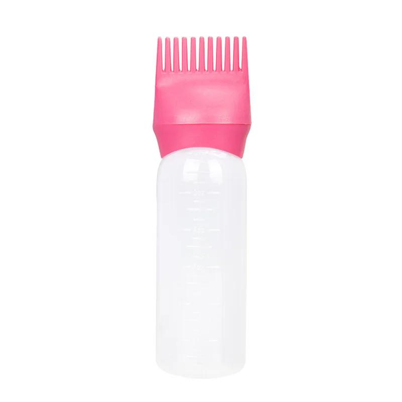 120ml Hair Oil Applicator Bottle Hairdressing Shampoo Bottle Hair Dye Refillable Bottle Hair Coloring Hairdressing Styling Tools
