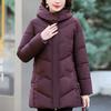 Зимнее пальто средней длины женское большого размера парки с капюшоном элегантные толстые теплые женские куртки