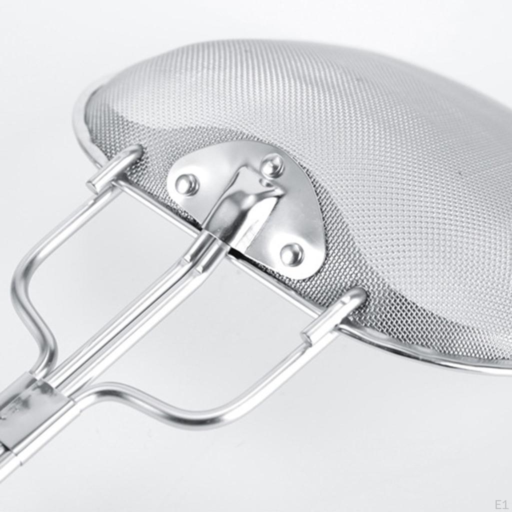 Square Fryer Skimmer Cooking Oil Strainer Fry Ladle Fine Mesh Utensil for Fried