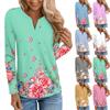Women's Fashion Long Sleeve Sleeve Sleeve V-neck Floral Print Casual Jacket