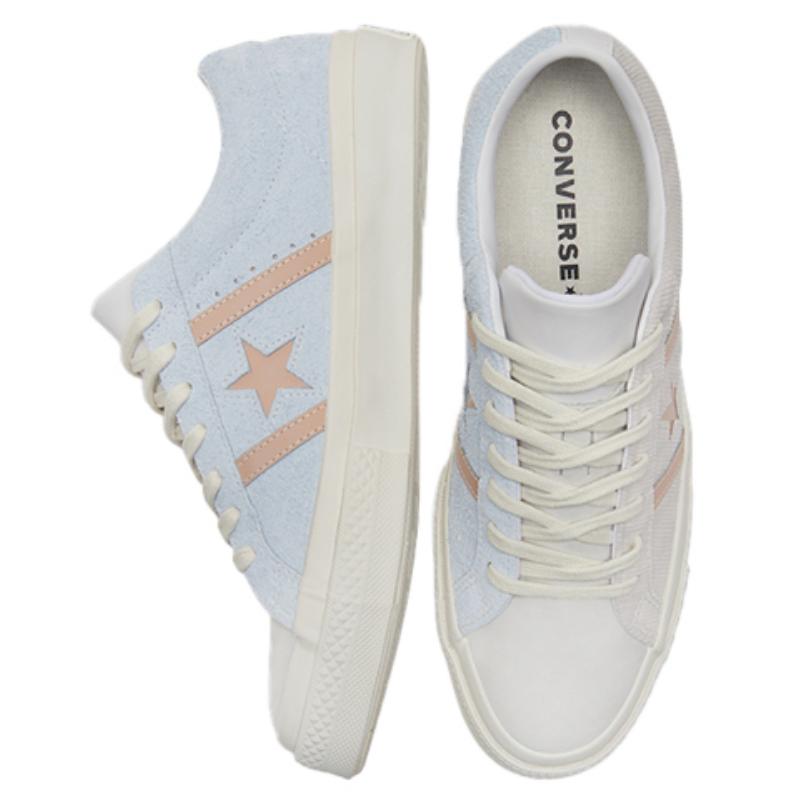 Кеды Material Block x Converse One Star Academy, нескользящие и износостойкие, низкие, унисекс, с бело-синей прострочкой