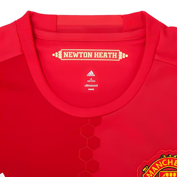 Adidas Round Neck Pullover Printed Vintage Football Shirt Men Tops Red AI6720