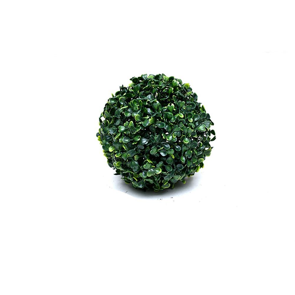 Multi-Size Artificial Green Grass Ball Green Purple Greenery Plants Ball Indoor Outdoor