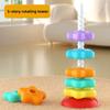 Радужная башня Вращающаяся радужная башня Игрушка Монтессори Составление радужной башни Дети