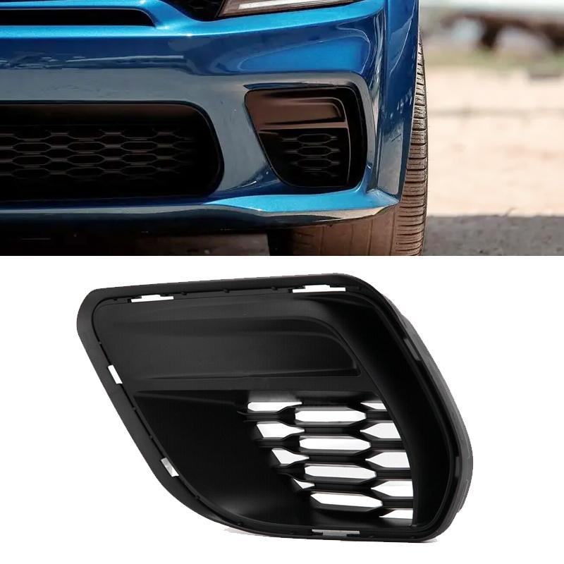 68499095AA Car Front Left Fog Light Lamp Cover Bezel Trim Fit For Dodge Charger 2015 2016 2017 2018 Black