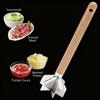 Ground Beef Masher Food Grinder With Wooden Handle Non-Stick Food Masher For Meat Vegetable Potato Chicken Beef Nut Kitchen Home