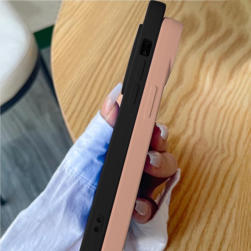 Phone Case Soft Rubber TPU Cellphone Casing Full Cover Camera Protection Design Shockproof Cover for iPhone Infinix Tecno