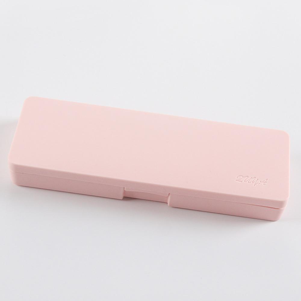 Frosted Pencil Box Plastic Stationery Storage Box School Office Supplies Pencil Case Students