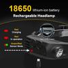 Светодиодный налобный фонарь с датчиком, встроенный аккумулятор, USB-перезаряжаемый, COB, налобный фонарь, светодиодный налобный фонарь, кемпинг, рыбалка, поисковый свет