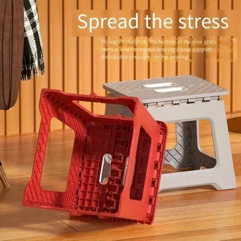 2024 Новый взрослый детский переносной складной стул утолщенный пластиковый стул-седло для активного отдыха и рыбалки небольшие скамейки