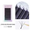 ANNAFRIS 2 Tips 4D W Shaped Eyelash Extension Faux Mink Volume Lashes Premade Volume Fan Lashes W Style Natural Eyelash