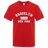 Brooklyn Est. 1631 New York Letter Print T-Shirt Man Casual Loose T-Shirts Summer Cotton Tops Fashion Breathable Tee Clothing