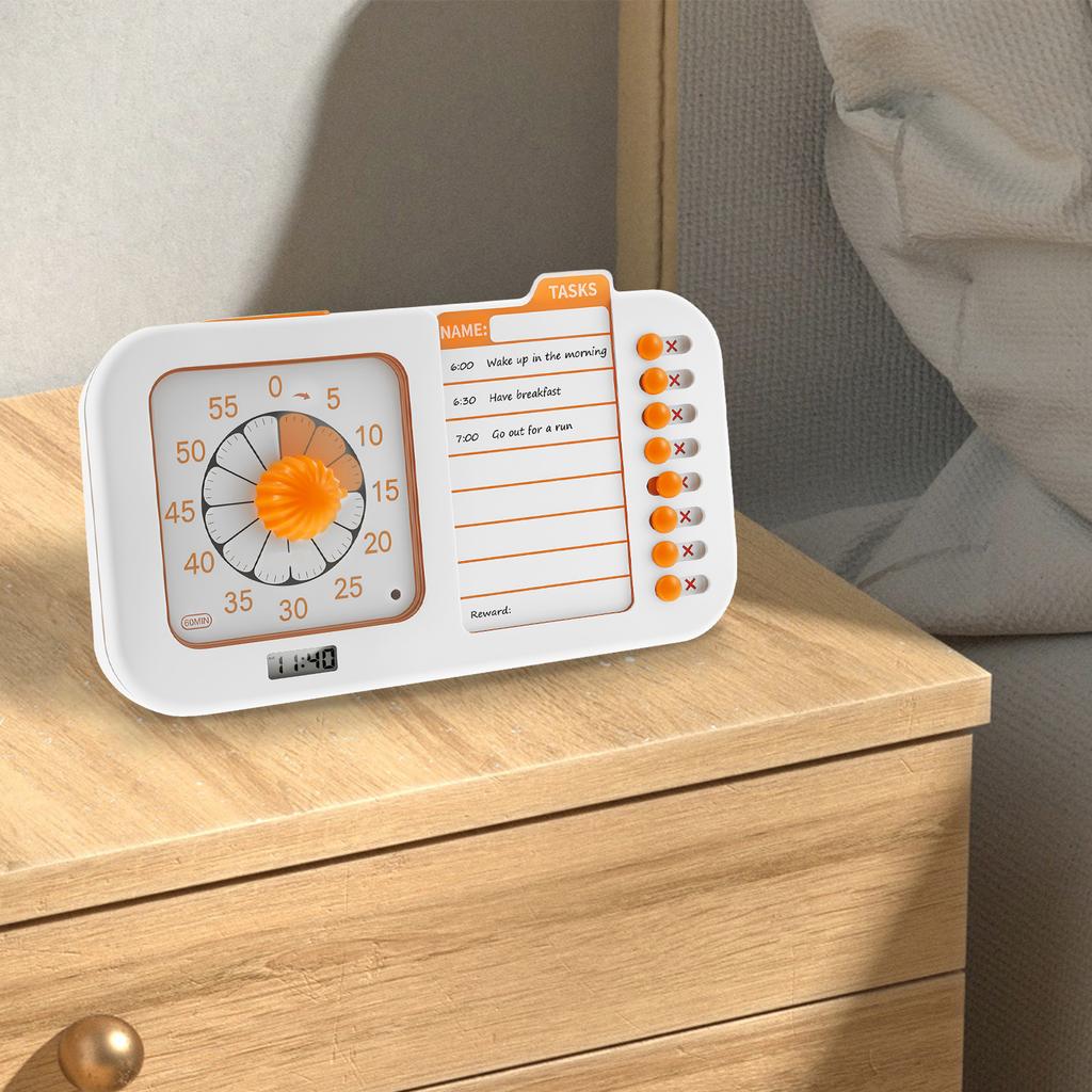 Visual Task Timer 60 Minute Visual Timer for Kids and Adults Planning Board Timer, Silent Countdown Timer for Home, School,Class