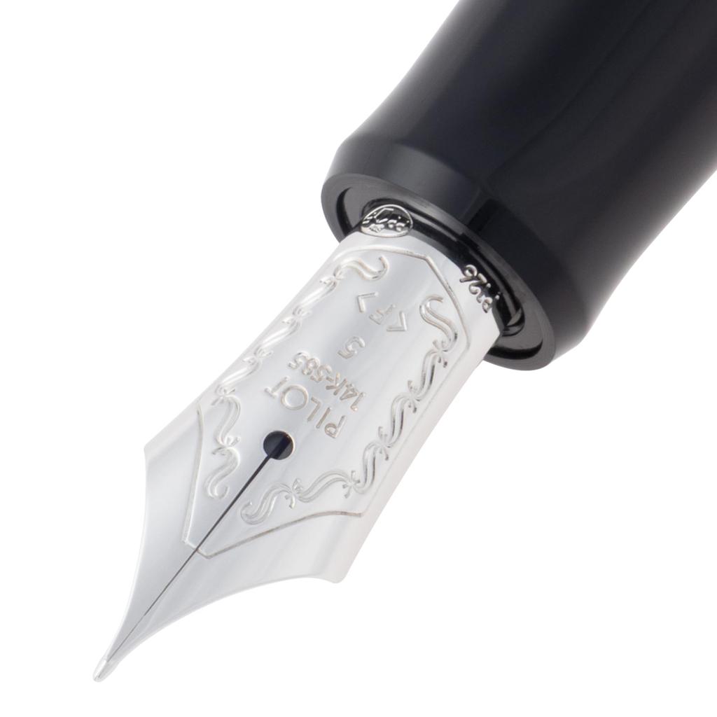 Pilot Перьевая ручка Custom Heritage 91, тонкое перо, 14-каратное золото, (F), Черный, FKVHN12SRBF, Перо.