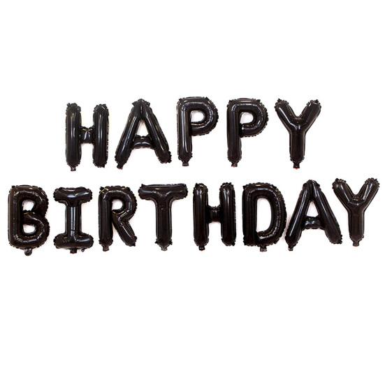 13 шт., воздушные шары с днем ​​рождения, баннер, алюминиевая фольга, надувные подвесные воздушные шары с буквами для украшения вечеринки